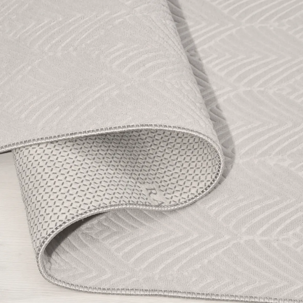 SHARED | Bloodstone Cream Geometric Modern Machine Woven Living Room  photo 4