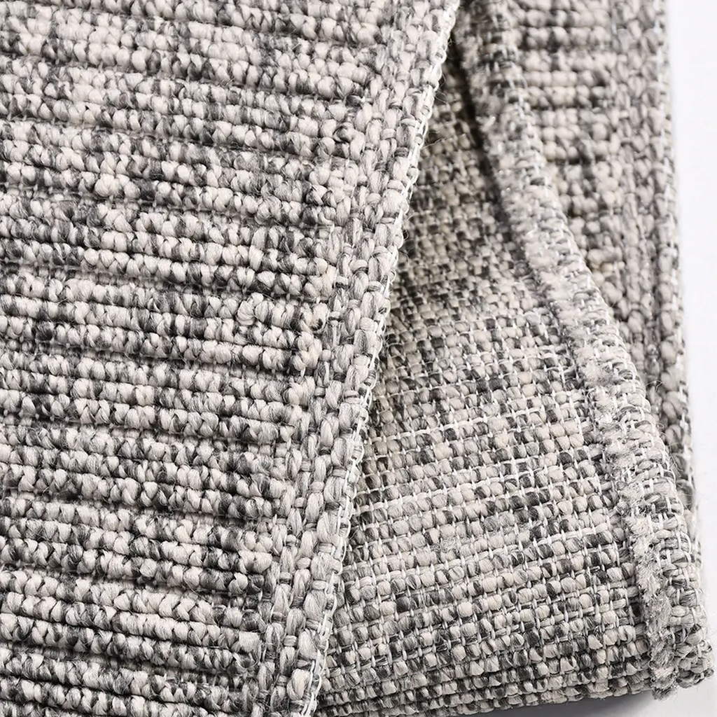 SHARED | Alum Greige Solid Scandinavian Machine Woven Taupe Ivory Liv photo 4