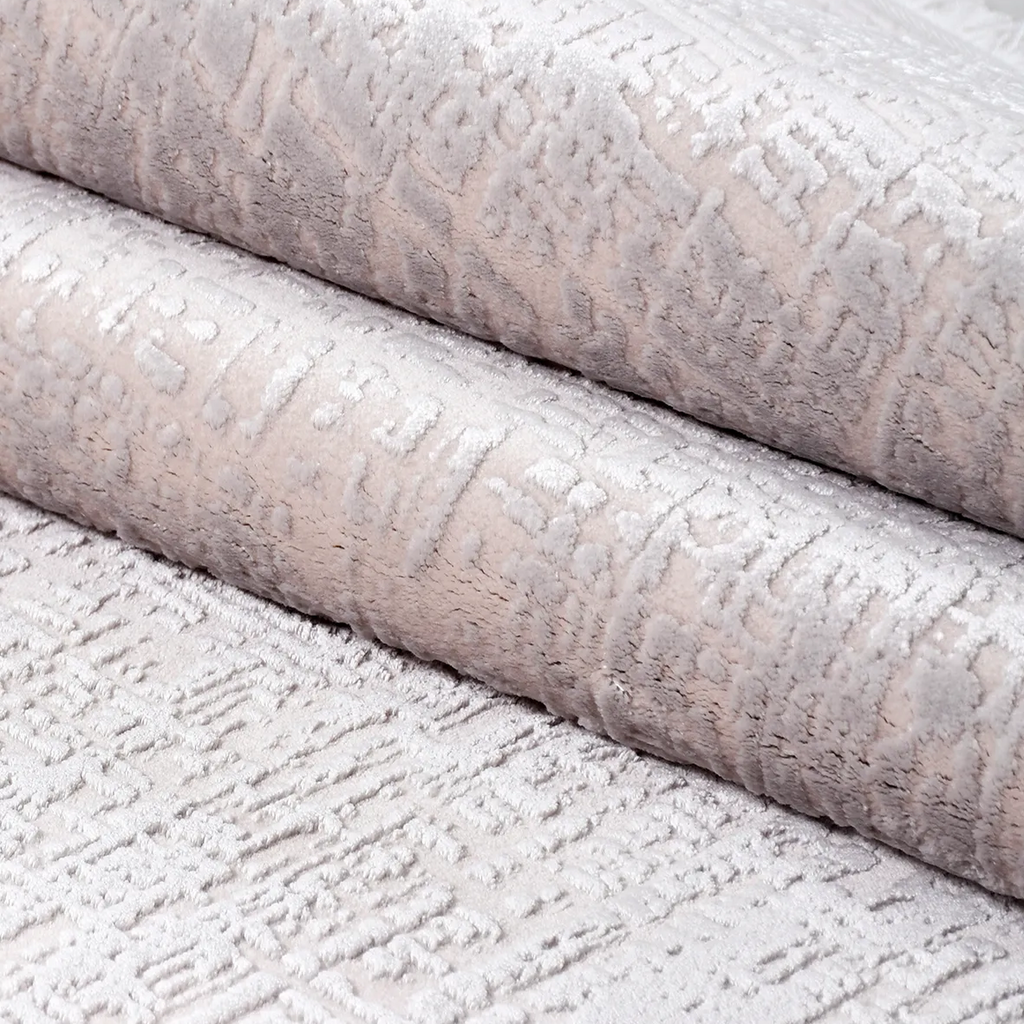 SHARED | Bodrum Beige Abstract Modern Machine Woven Cream Fringe Livi photo 4