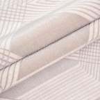 SHARED | Bergamot Beige Cream Modern Geometric Machine Woven Living R photo 4