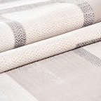 SHARED | Ashford Cream Beige Modern Geometric Machine Woven Living Ro photo 4