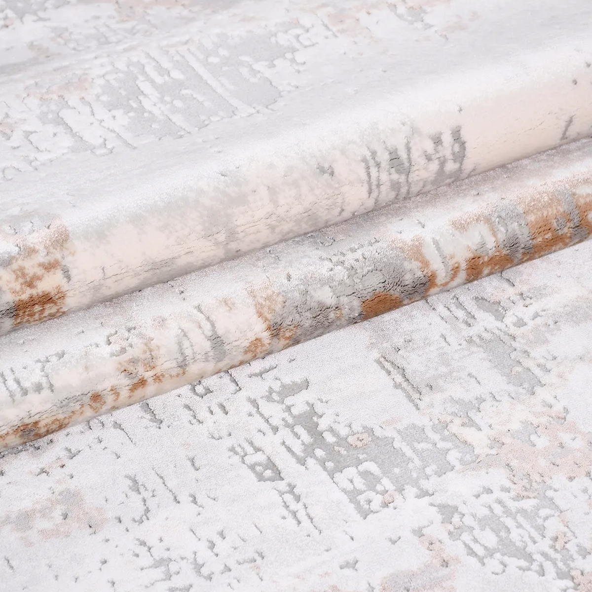 SHARED | Henna Cream Grey Abstract Modern Machine Woven Living Room B photo 4