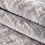 SHARED | Bosphorus Grey Ivory Abstract Modern Machine Woven Living Ro photo 4