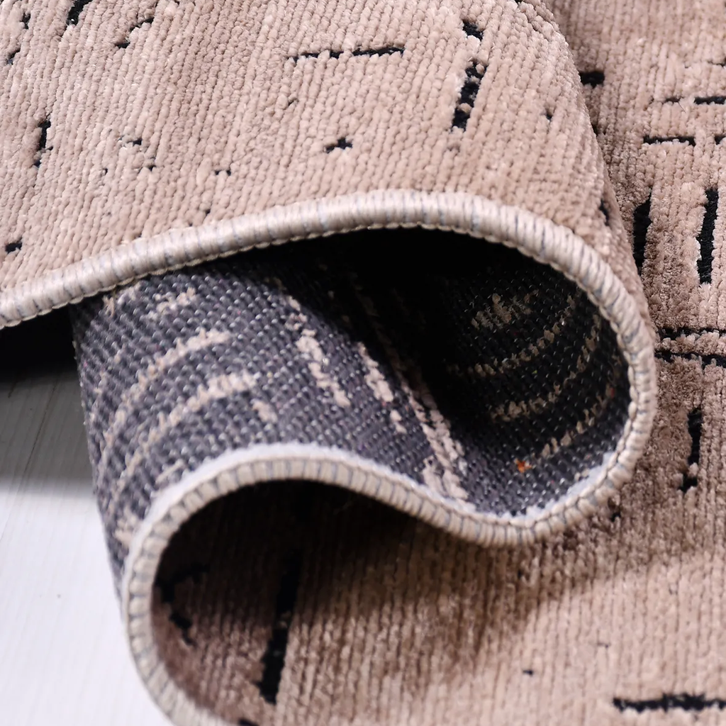 SHARED | Iris Blush Pink Boho Abstract Tribal Machine Woven Living Ro photo 4