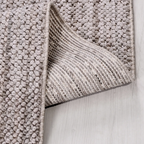 SHARED | Scriptorium Grey Cream Solid Textured Flatweave Machine Wove photo 3