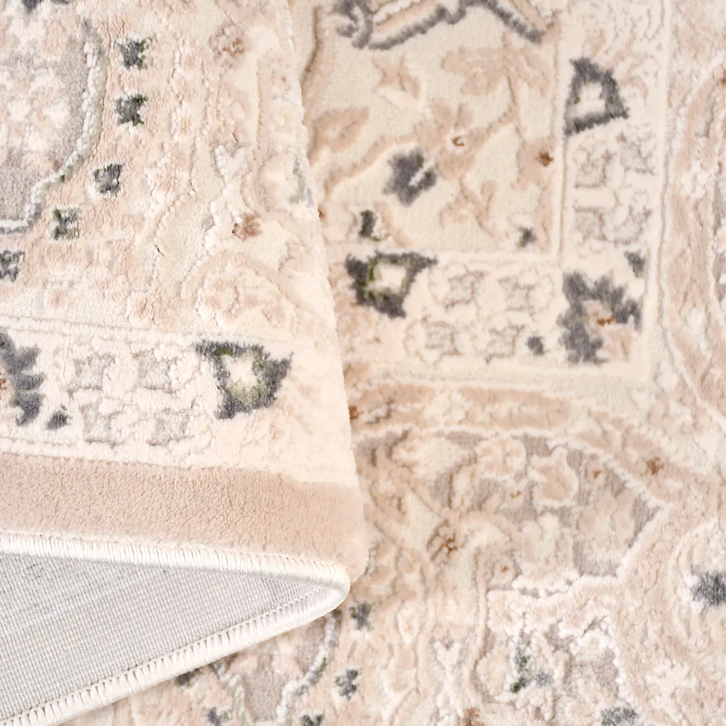 SHARED | Dolomite Persian Style Floral Cream Beige Grey Traditional M photo 4
