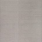 SHARED | Halo Light Grey Modern Geometric Arch Machine Woven Living R photo 4
