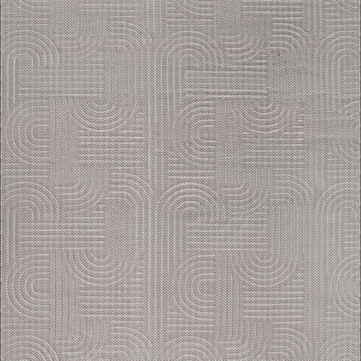 SHARED | Halo Light Grey Modern Geometric Arch Machine Woven Living R photo 4