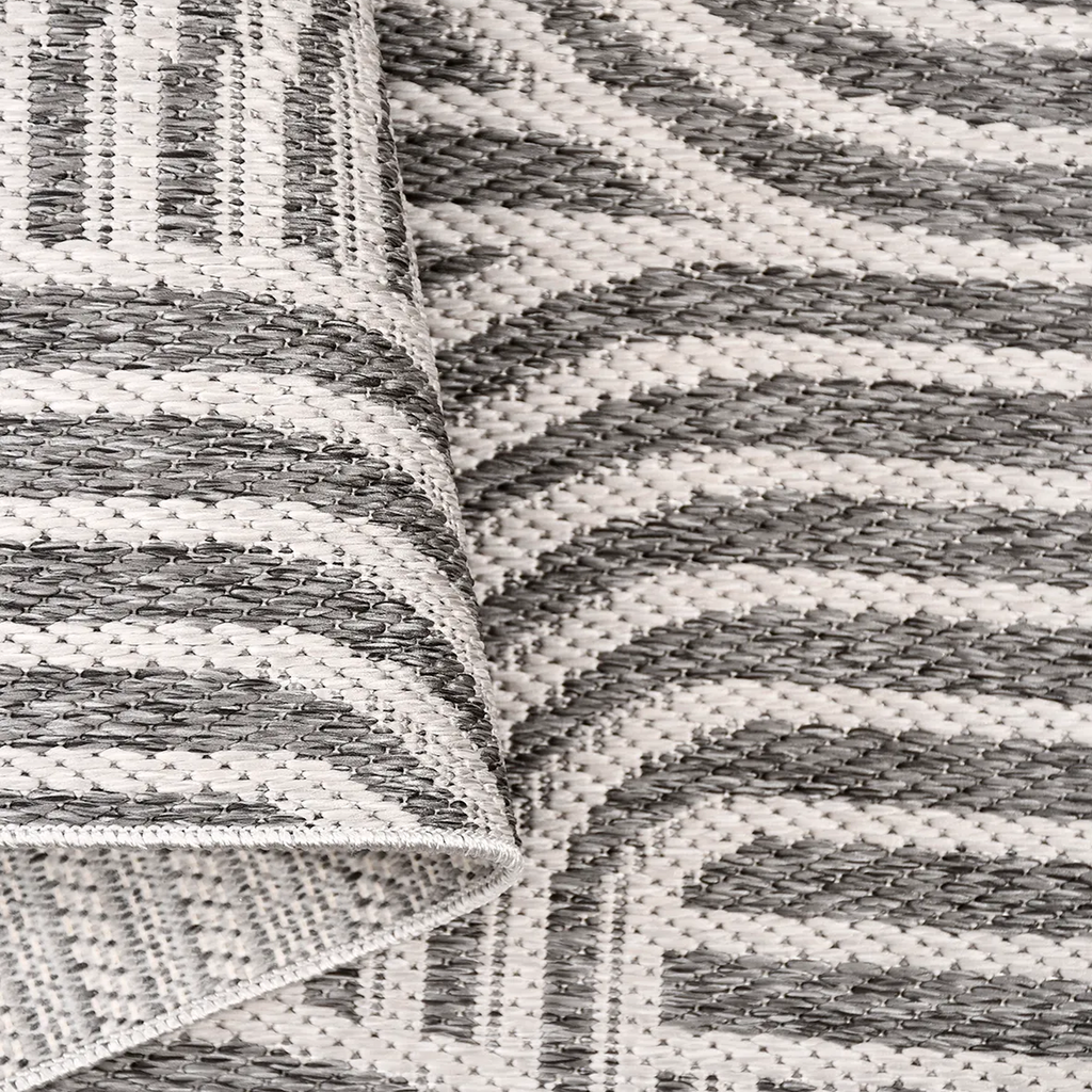SHARED | Headland Grey Cream Modern Geometric Machine Woven Living Ro photo 4