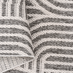 SHARED | Headland Grey Cream Modern Geometric Machine Woven Living Ro photo 4