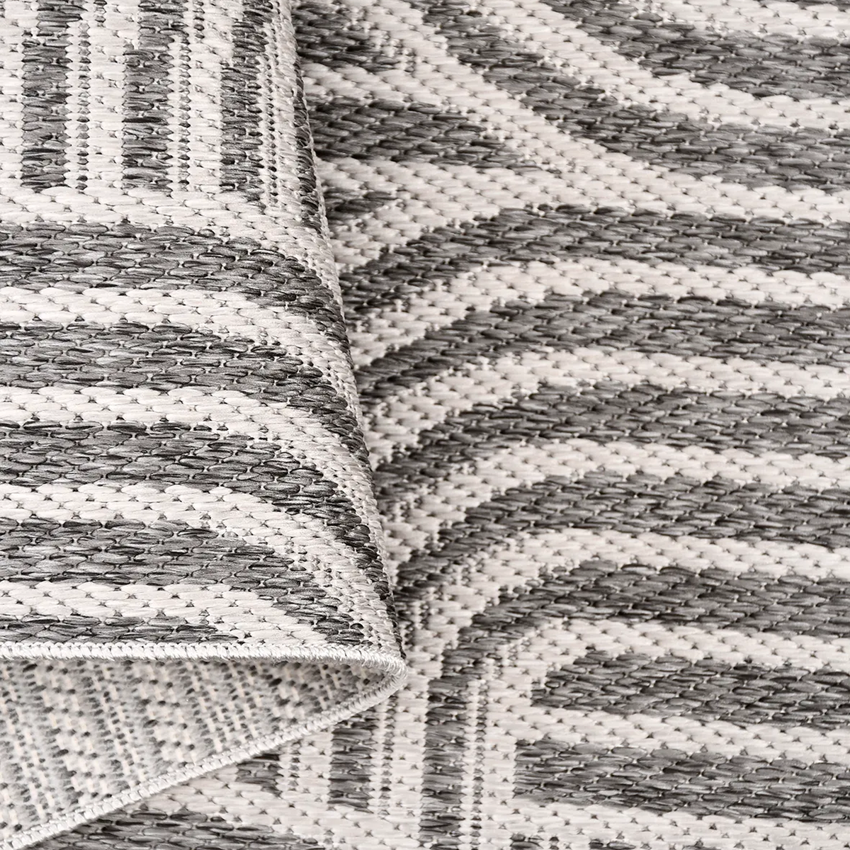 SHARED | Headland Grey Cream Modern Geometric Machine Woven Living Ro photo 4
