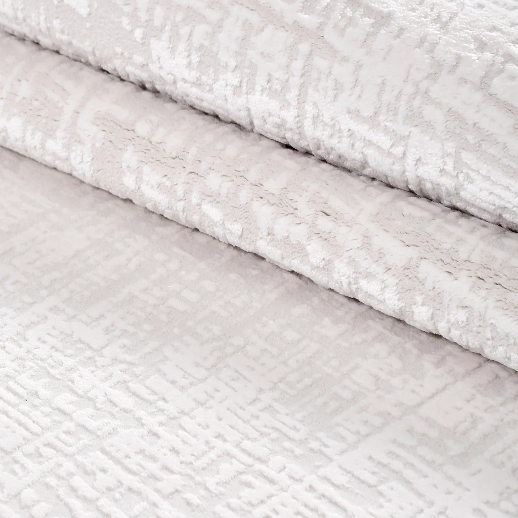SHARED | Cappadocia Cream Abstract Modern Machine Woven Ivory Living  photo 4