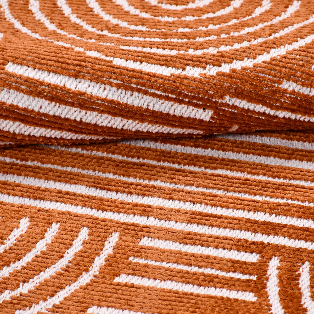 SHARED | Cowslip Terracotta Cream Geometric Mid-Century Modern Machin photo 4