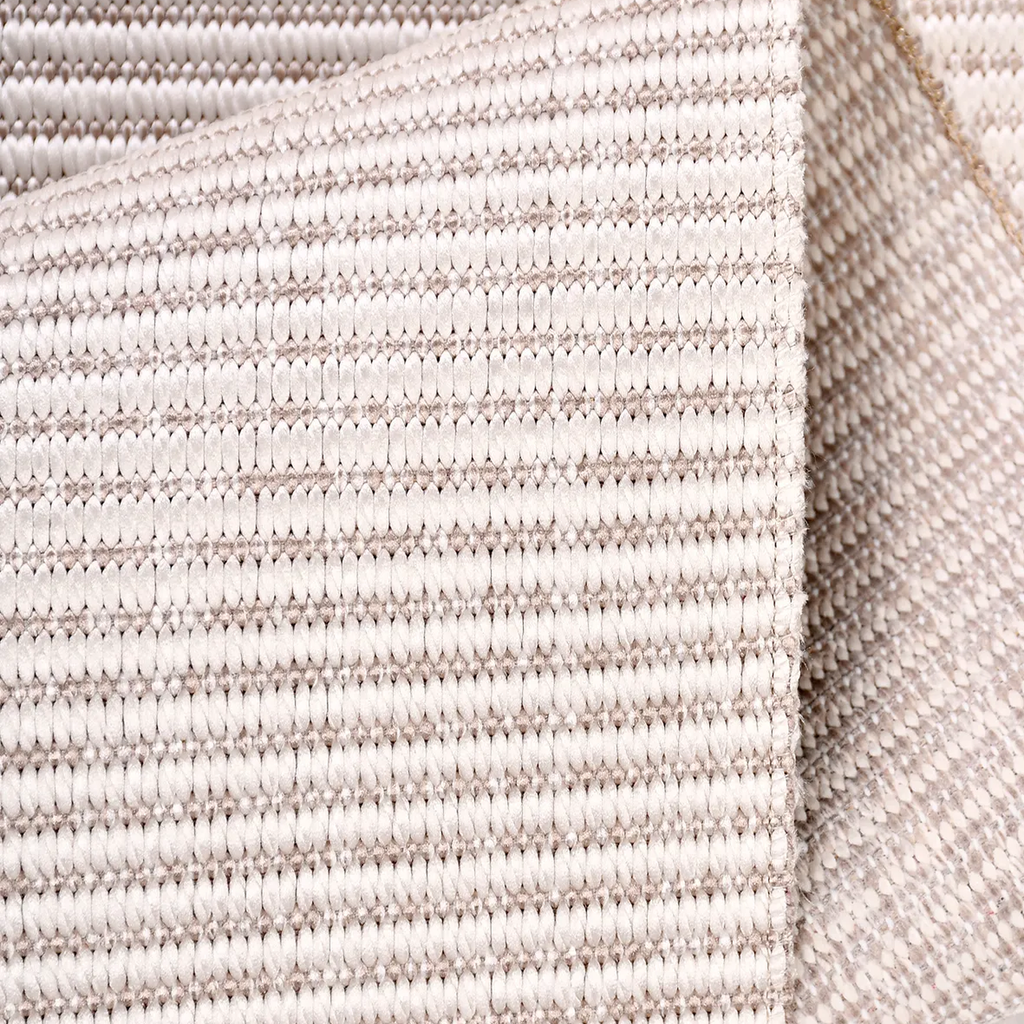 SHARED | Porphyry Cream Beige Striped Modern Machine Woven Living Roo photo 4