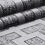 SHARED | Combe Grey Geometric Maze Modern Machine Woven Living Room B photo 4