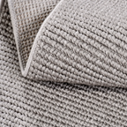 SHARED | Kaolin Grey Ivory Solid Modern Machine Woven Flatweave Livin photo 4