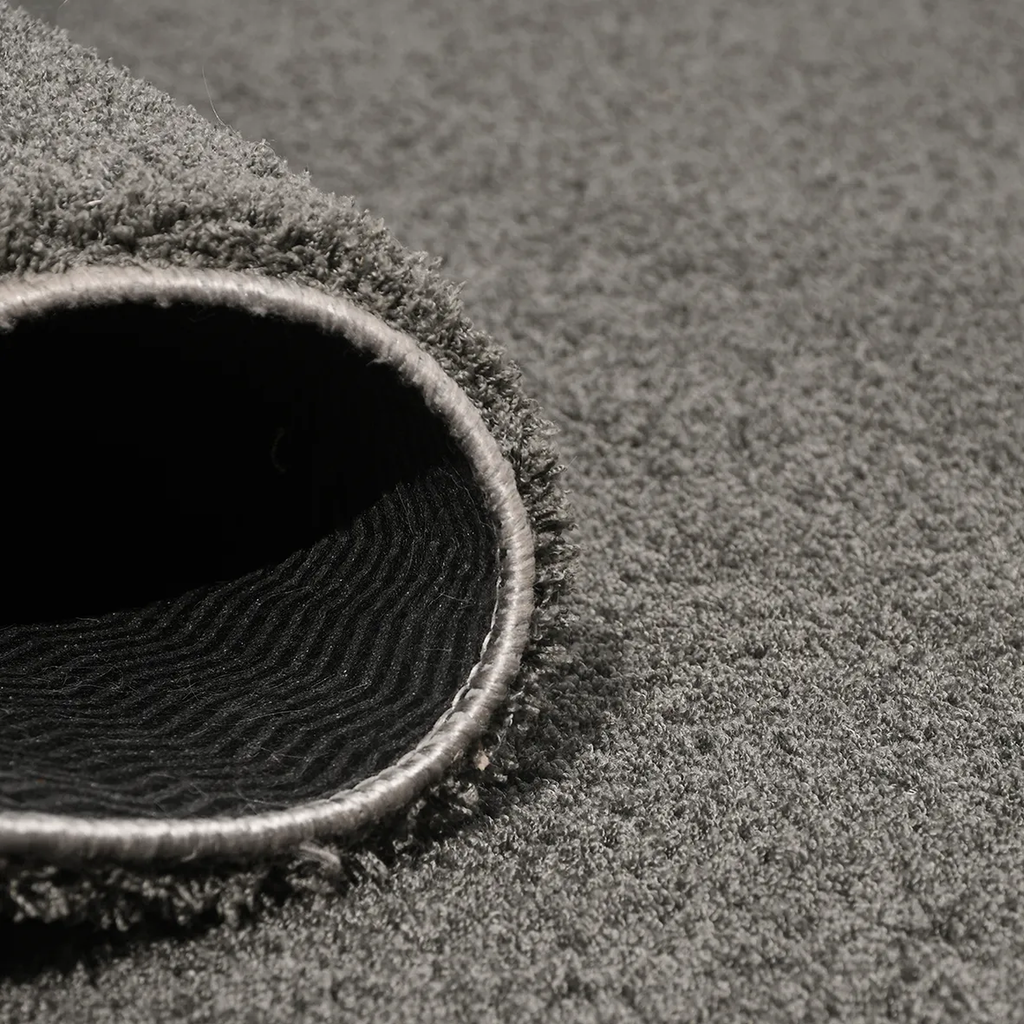 SHARED | Tempest Grey Solid Modern Machine Woven Soft Pile Living Roo photo 4