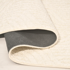 SHARED | Snowmelt Cream Abstract Modern Machine Woven Textured Living photo 4