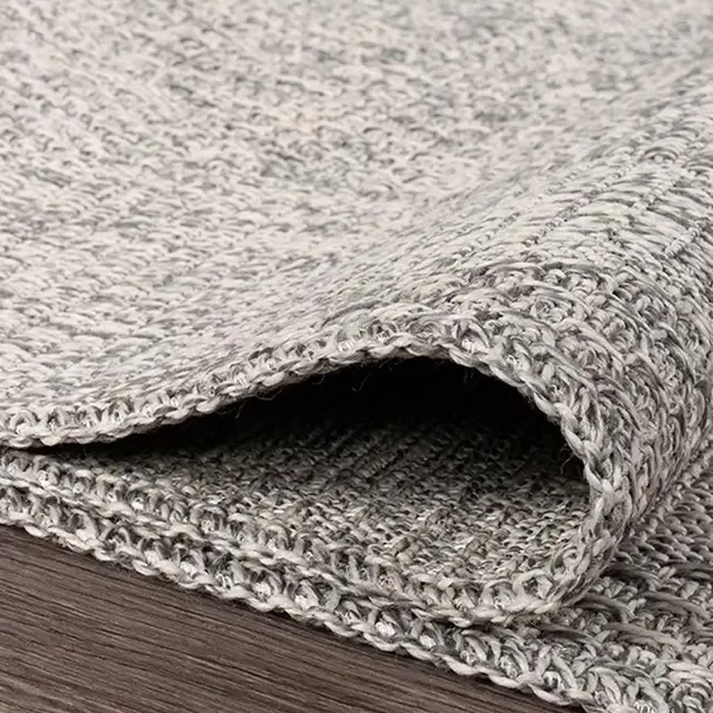 SHARED | Garnet Grey Solid Textured Heather Machine Woven Living Room photo 4