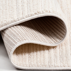 SHARED | Noontide Cream Ivory Solid Modern Machine Woven Living Room  photo 3