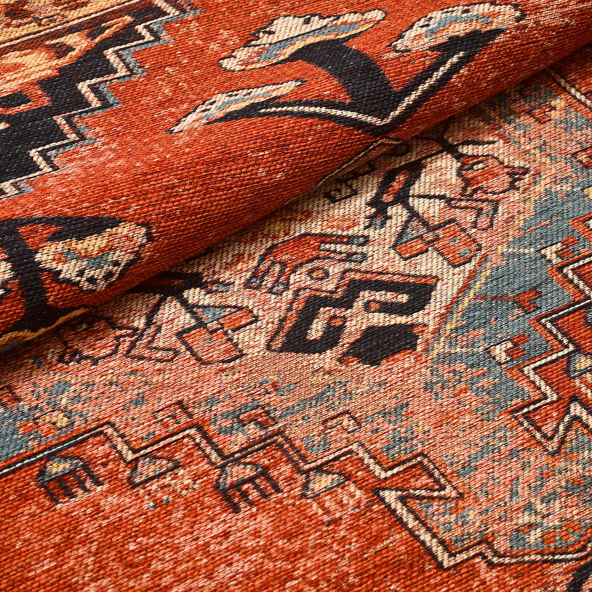 SHARED | Cirrus Persian Style Traditional Medallion Rust Black Cream  photo 4