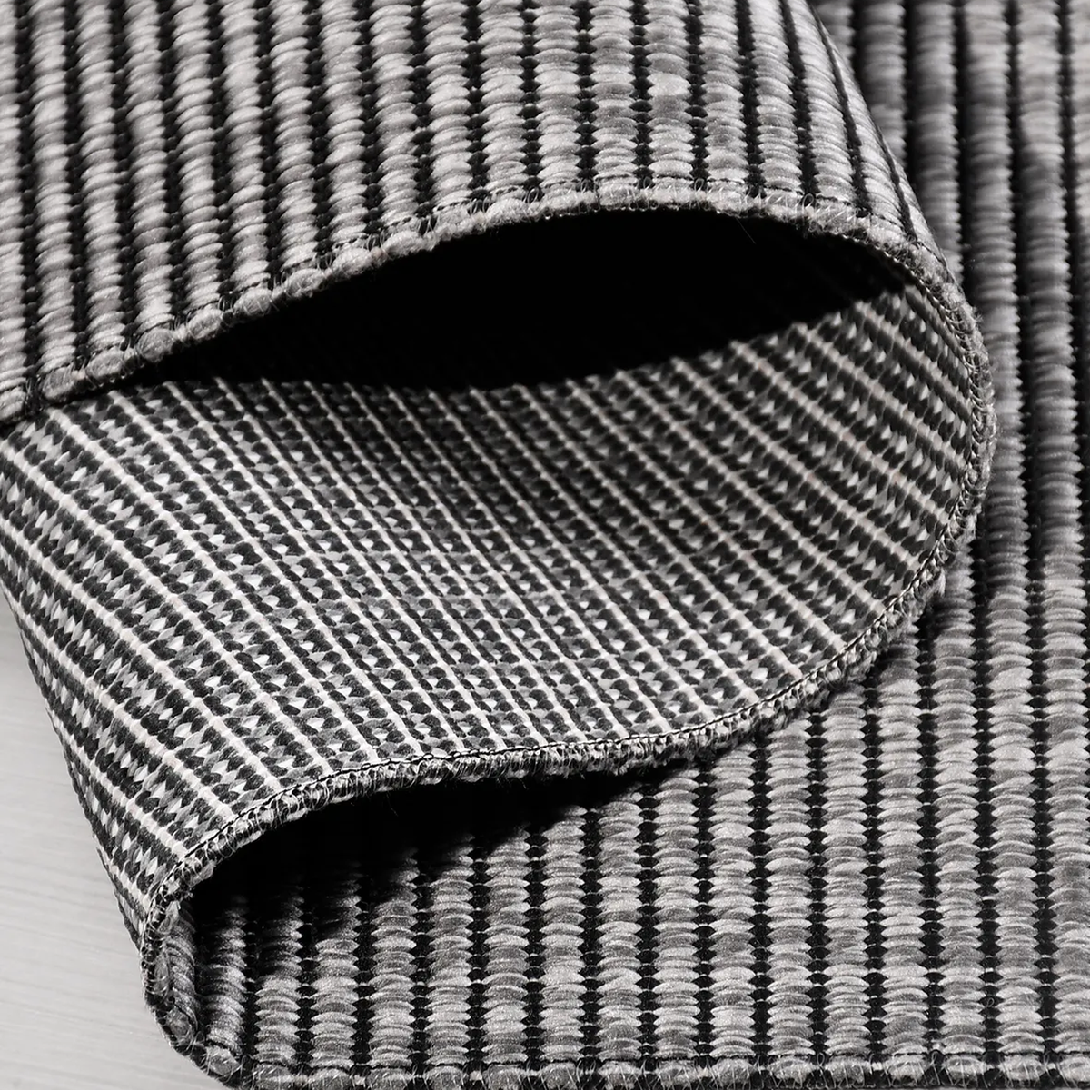 SHARED | Labradorite Grey Solid Modern Machine Woven Living Room Bedr photo 4