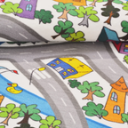 SHARED | Mere Cream Multicolour Abstract Town Map Machine Woven Kids  photo 4