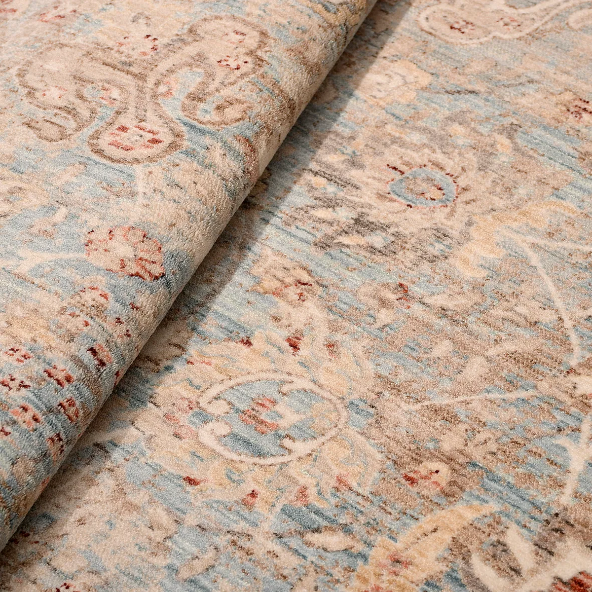SHARED | Piazza Distressed Persian Style Traditional Machine Woven Bl photo 4