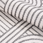 SHARED | Nacre Cream Grey Geometric Modern Machine Woven Living Room  photo 4