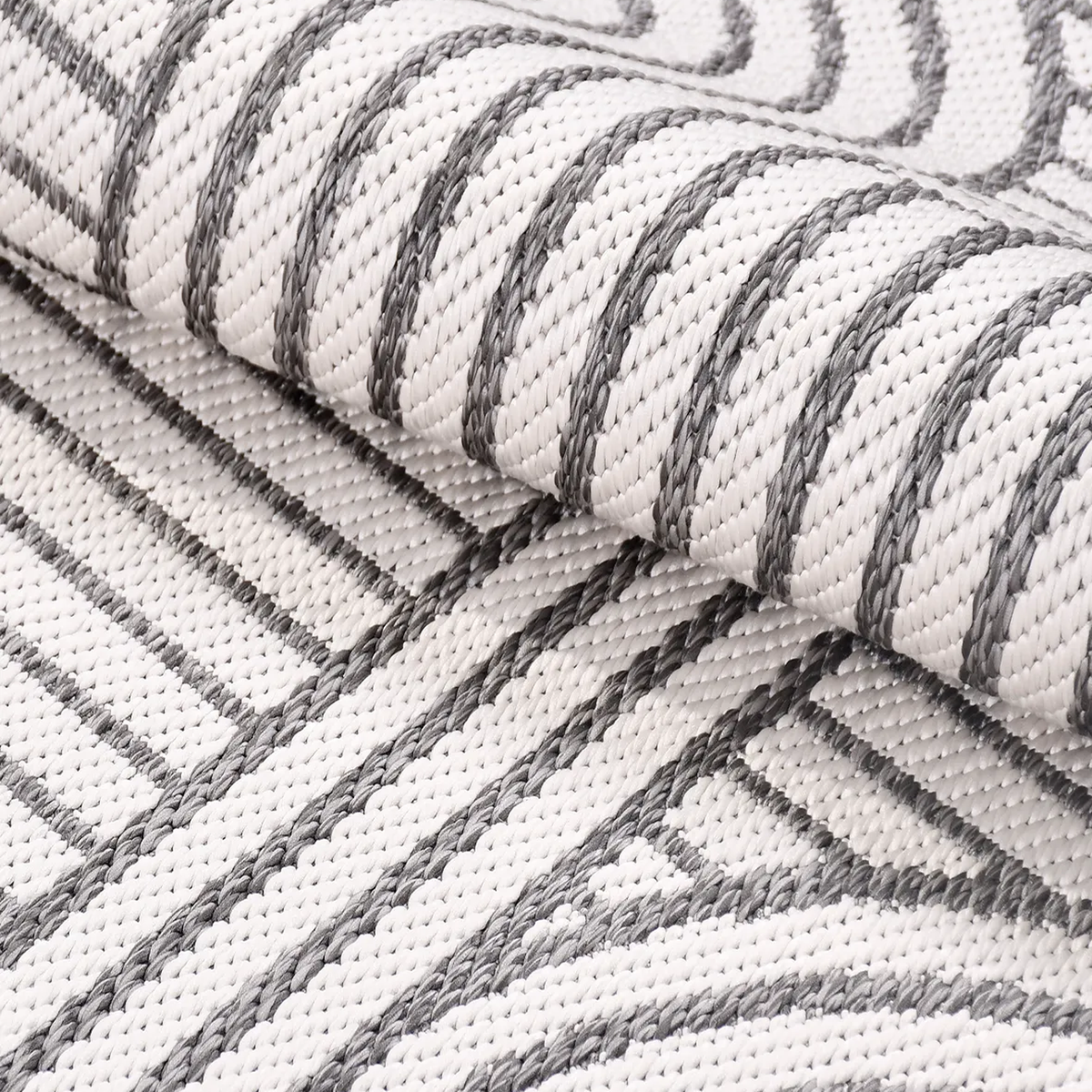 SHARED | Nacre Cream Grey Geometric Modern Machine Woven Living Room  photo 4