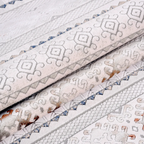 SHARED | Gorse Boho Geometric Tribal Bands Cream Rust Navy Grey Machi photo 4