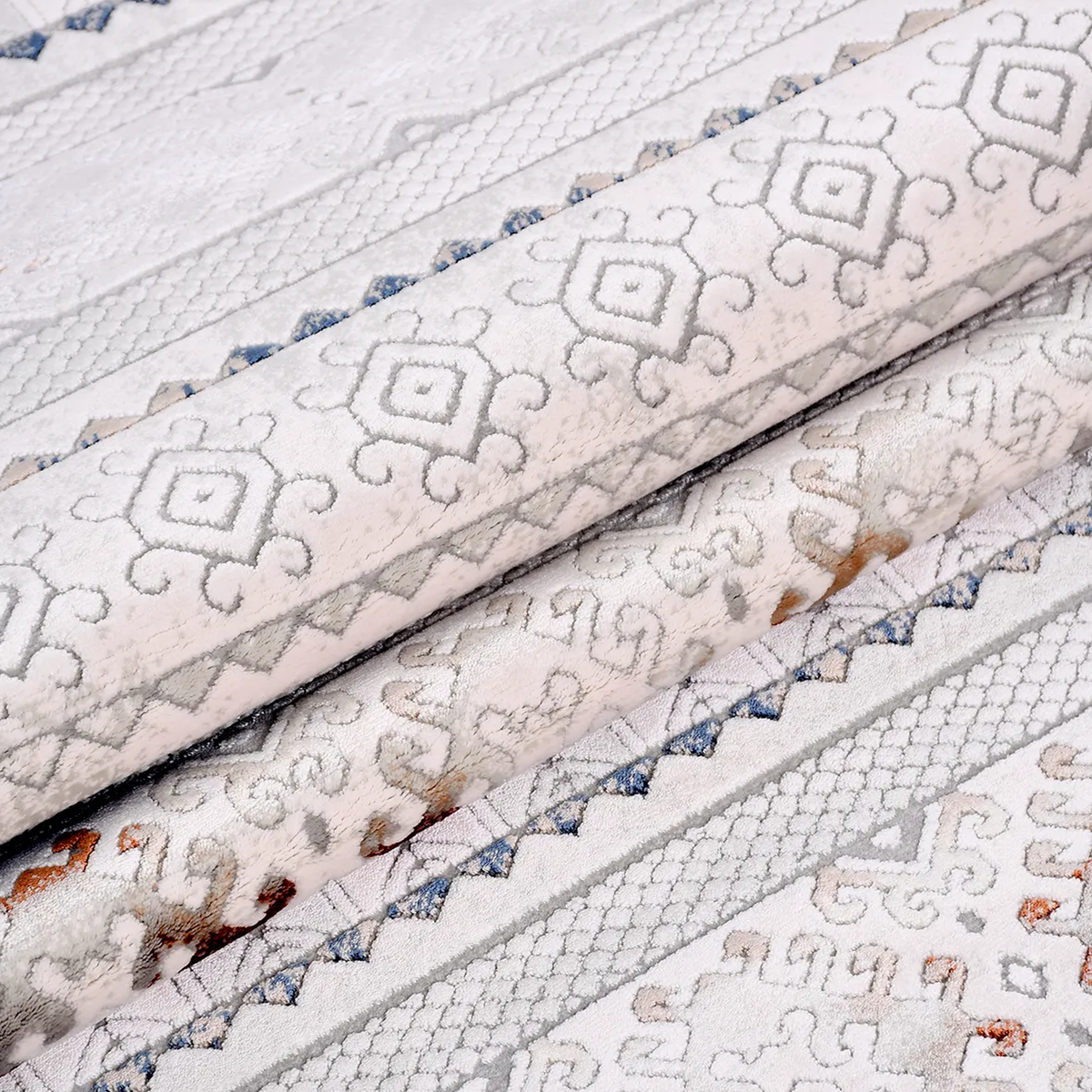 SHARED | Gorse Boho Geometric Tribal Bands Cream Rust Navy Grey Machi photo 4
