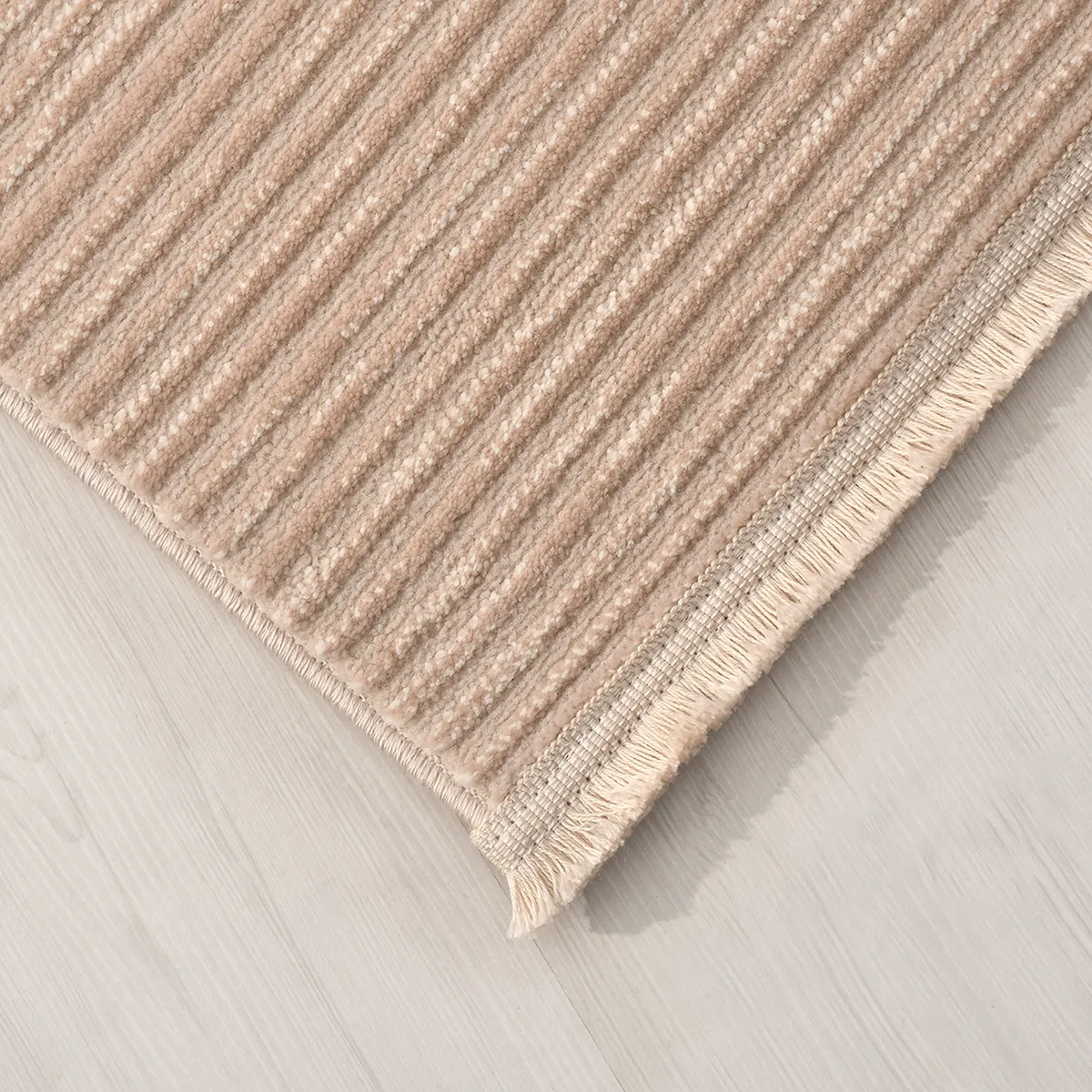 SHARED | Eglantine Blush Pink Modern Striped Machine Woven Living Roo photo 4