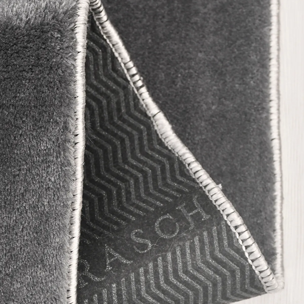 SHARED | Steeple Charcoal Grey Solid Modern Shaggy Machine Woven Livi photo 3