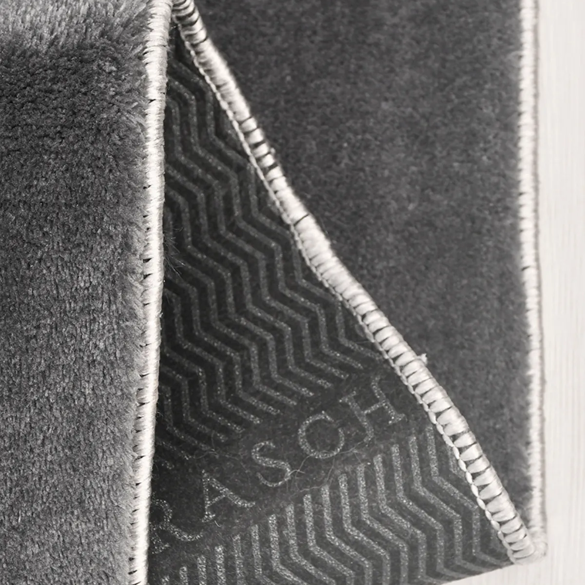 SHARED | Steeple Charcoal Grey Solid Modern Shaggy Machine Woven Livi photo 3