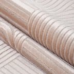 SHARED | Broom Blush Beige Modern Geometric High-Low Machine Woven Li photo 4