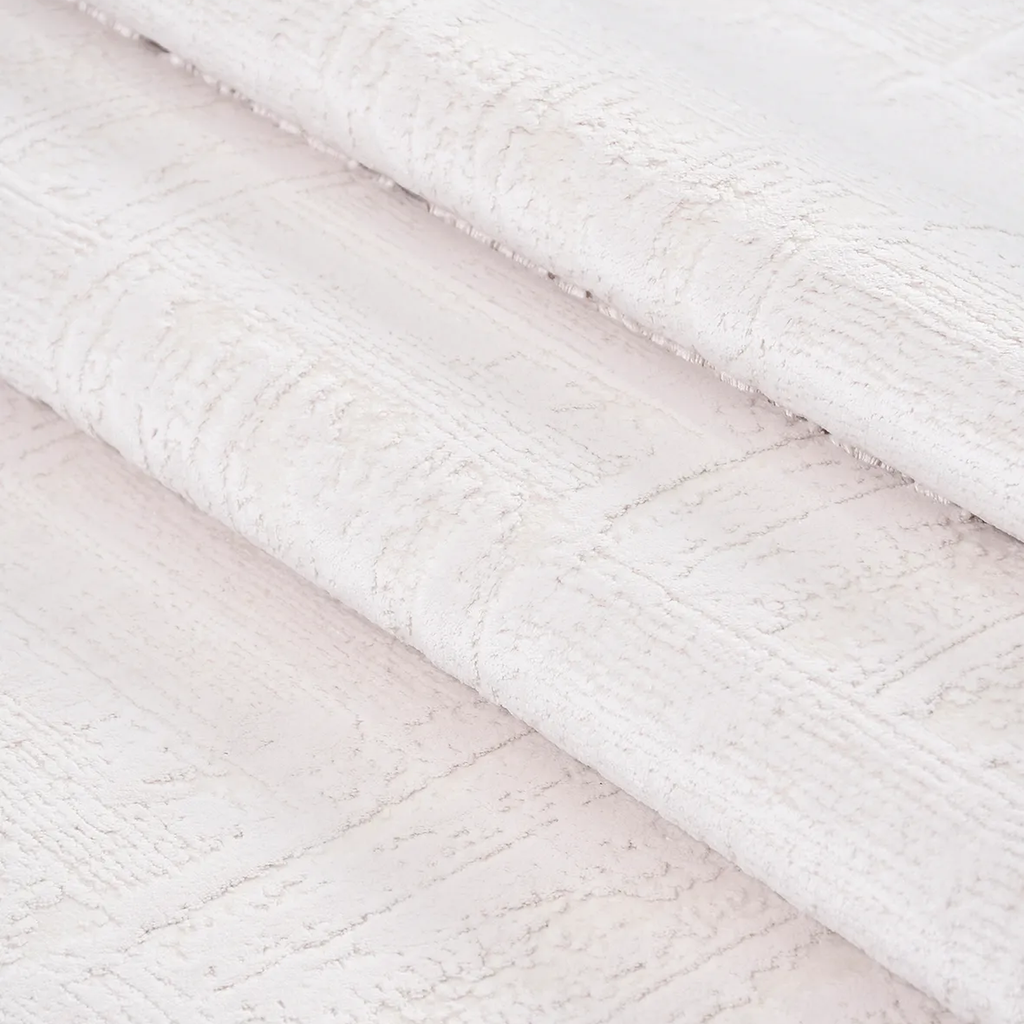 SHARED | Plateau Cream Modern Geometric Textured Machine Woven Living photo 4