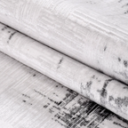 SHARED | Mudanya Grey Charcoal Abstract Modern Machine Woven Living R photo 4