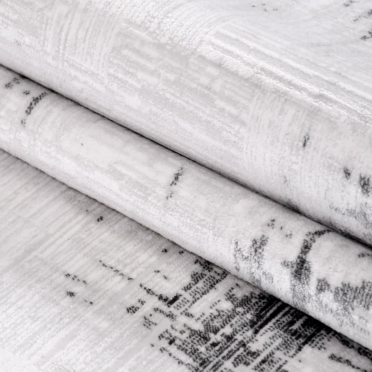 SHARED | Mudanya Grey Charcoal Abstract Modern Machine Woven Living R photo 4