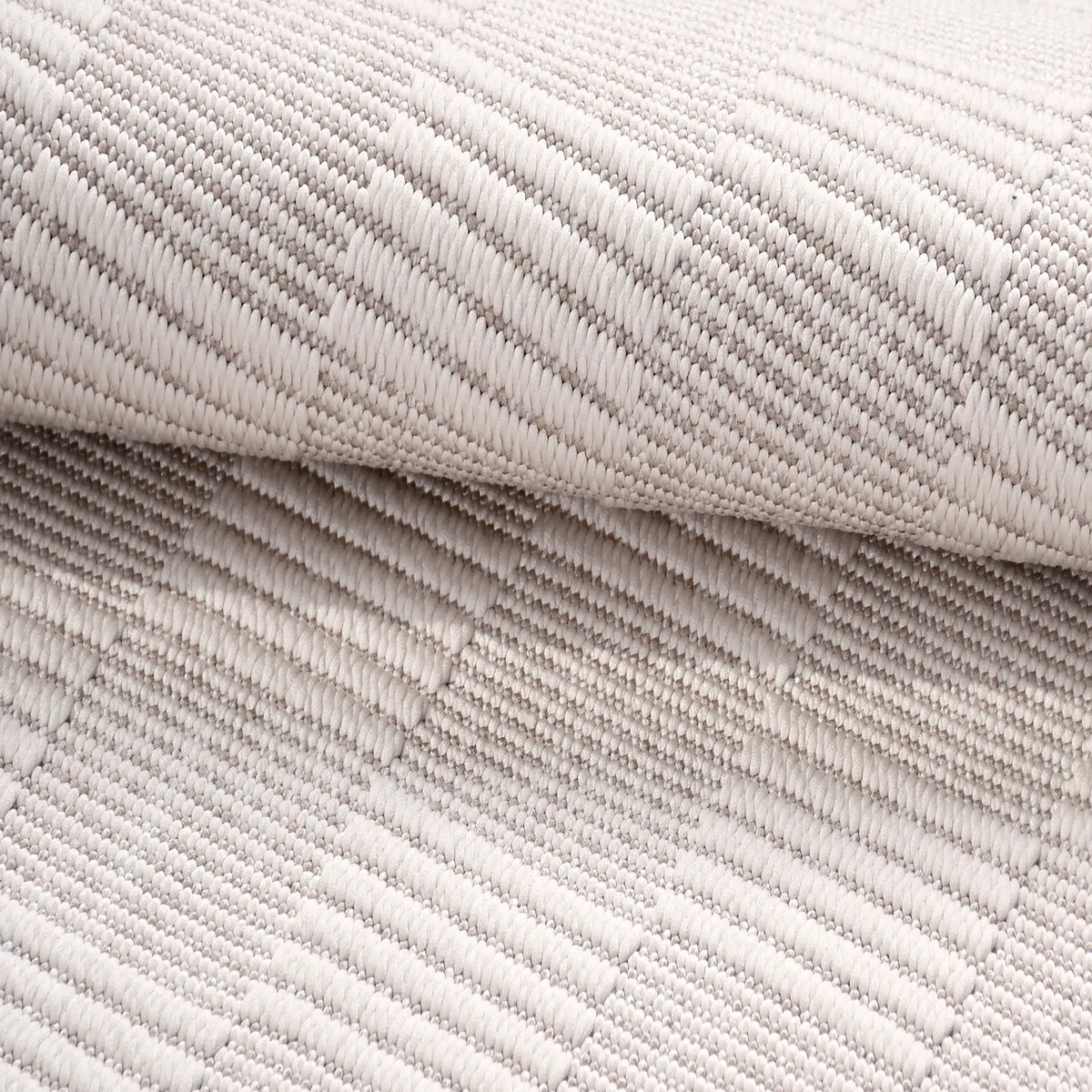 SHARED | Pyrite Cream Checkered Transitional Modern Machine Woven Liv photo 4