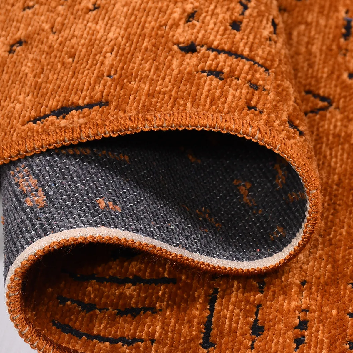 SHARED | Hornbeam Terracotta Boho Abstract Tribal Style Machine Woven photo 4