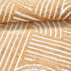 SHARED | Damson Golden Yellow Geometric Mid-Century Modern Machine Wo photo 4