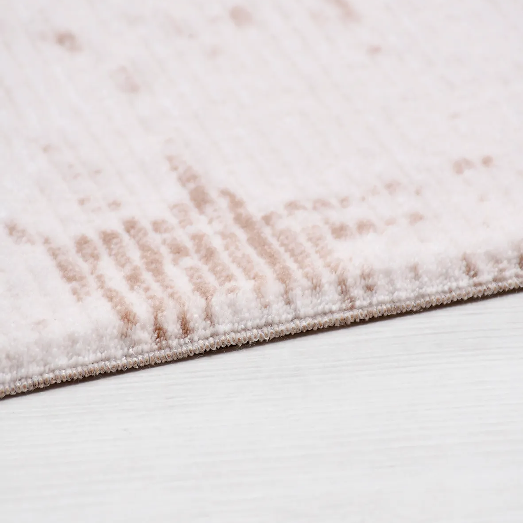 SHARED | Rimefrost Cream Blush Abstract Modern Machine Woven Living R photo 4