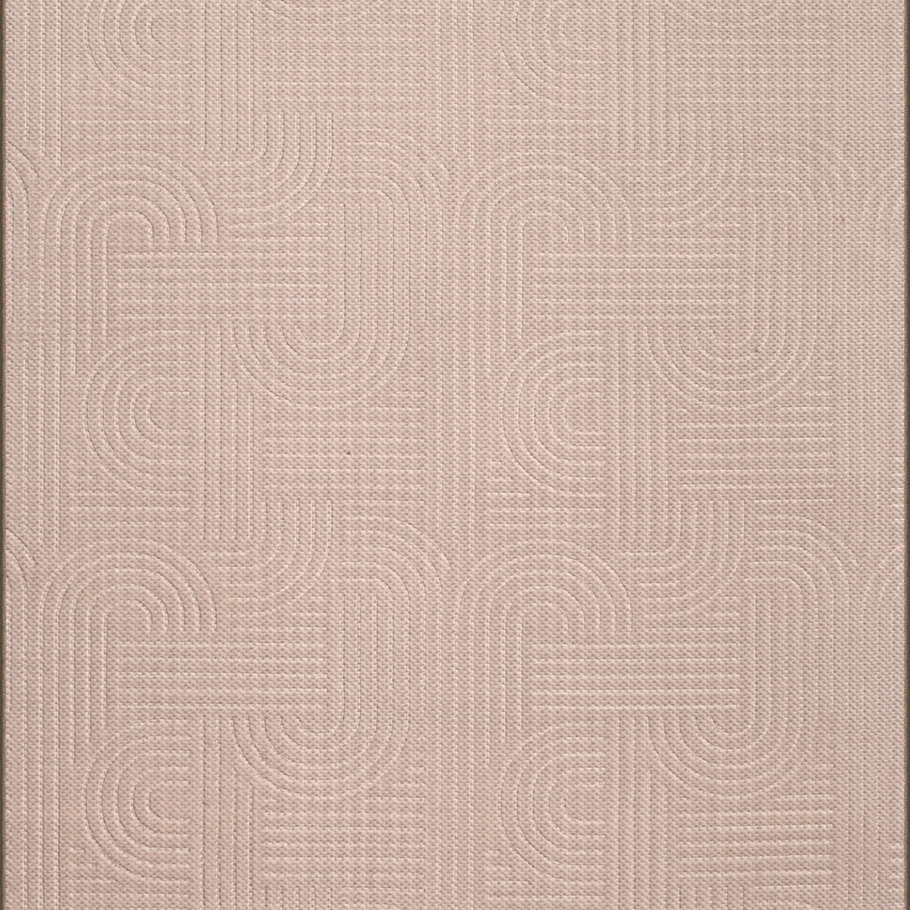 SHARED | Mead Blush Pink Modern Geometric Machine Woven Living Room B photo 4