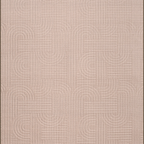 SHARED | Mead Blush Pink Modern Geometric Machine Woven Living Room B photo 4