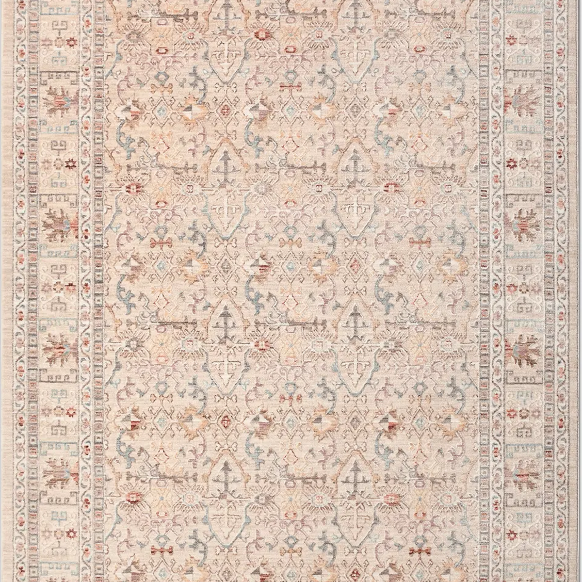 SHARED | Ragwort Cream Terracotta Persian Style Traditional Vintage L photo 4