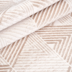 SHARED | Chasm Cream Beige Geometric Triangle Modern Machine Woven Li photo 4