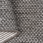 SHARED | Cinquefoil Charcoal Grey Solid Modern Machine Woven Living R photo 4