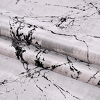 SHARED | Shingle Modern Abstract Marble Effect Light Grey Cream Black photo 4
