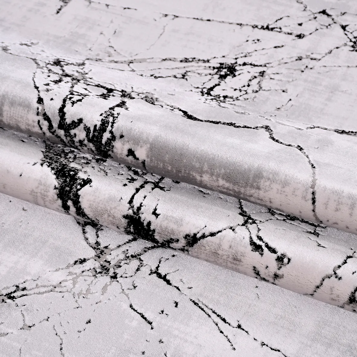 SHARED | Shingle Modern Abstract Marble Effect Light Grey Cream Black photo 4